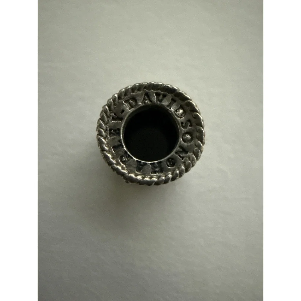 Harley-Davidson Bar & Shield Sterling Silver European Bead Charm Spacer Vintage